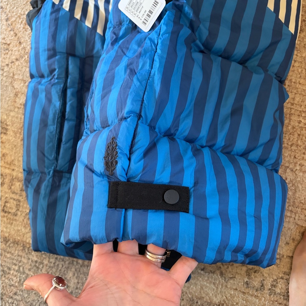 FP Movement by Free People Blue & Red Striped Puffer Vest - Picture 4 of 6